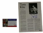 (35) Autographed Photos in Binder - PSA/Global Authenticated