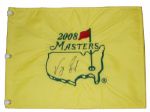 Vijay Singh Autographed 2008 Masters Flag