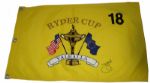 Jim Furyk Autographed 2008 Ryder Cup Pin Flag JSA COA