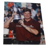 Ernie Els Autographed 8 x 10 Photo - British Trophy JSA COA
