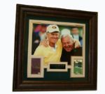 Arnold Palmer/Jack Nicklaus King & Bear Framed Scorecard and Ticket