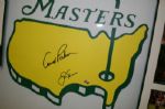 Arnold Palmer/Jack Nicklaus Autographed Framed House Flag JSA COA