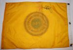 Actual Course Flown 18th hole flag from Jack Nicklaus' 14th Major Win at 1975 P.G.A.