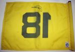 Course flown 18th hole flag signed by Jack Nicklaus attributed to Win at 1978 TPC