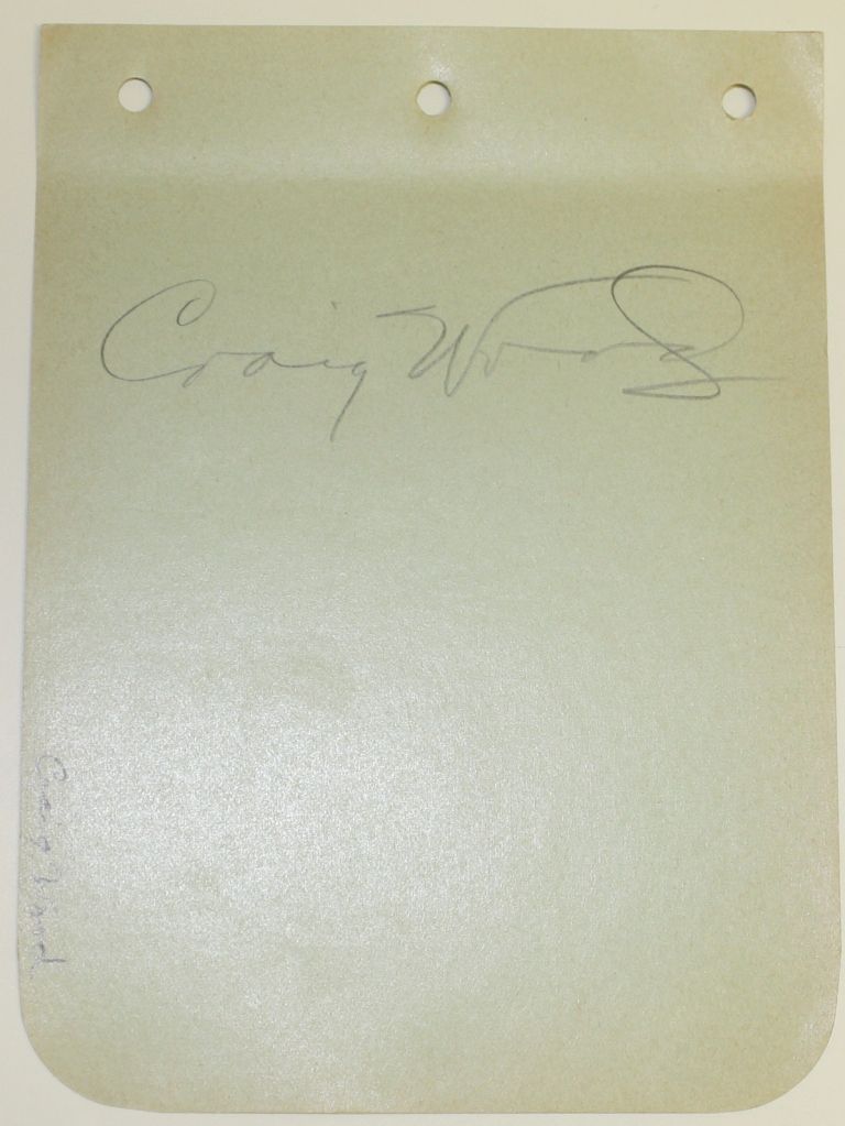 Lot Detail - Craig Wood 1941 Masters Champion Signature W/JSA Auction ...
