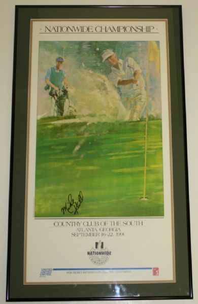 1991 National Championship Event Poster Signed by Mike Hill