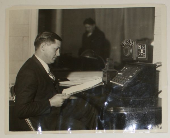 1931 Associated Press Wire Photo of Bobby Jones First Radio Show appearance