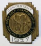 1937 USGA Open Championship Contestant Pin