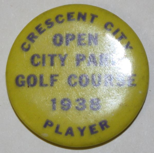 1938 Crescent City Open Contestants Pin