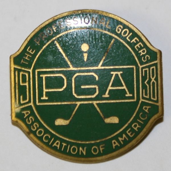 1938 PGA CONTESTANTS BADGE SHAWNEE C.C.-Paul Runyan Champion