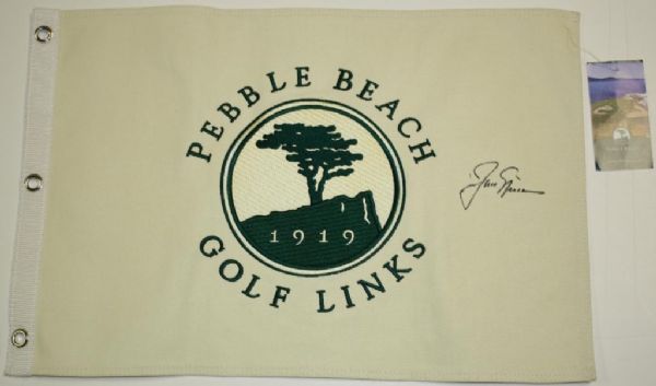 Jack Nicklaus Autographed Pebble Beach Flag JSA COA