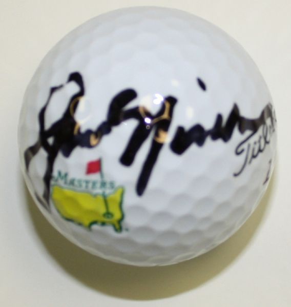 Jack Nicklaus Autographed Masters Golf Ball