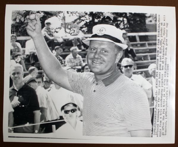 1965 PGA Championship Laurel Valley Jack Nicklaus 8x10 Wire Photo