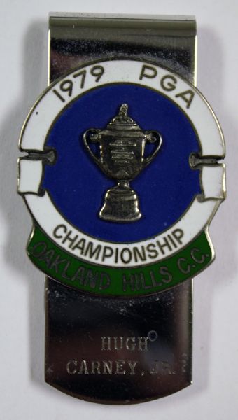 1979 PGA Championship Money Clip - Hugh Carney Jr. Oakland Hills CC