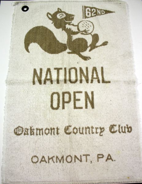 1962 US Open towel - Oakmont