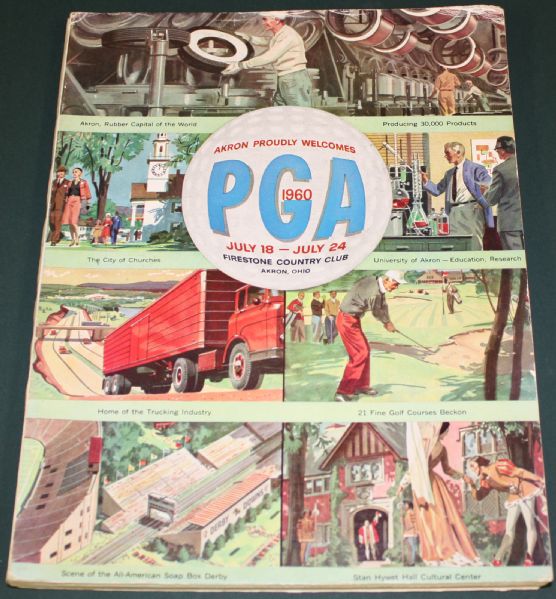 1960 PGA Program for the 43rd PGA Championship held at Firestone