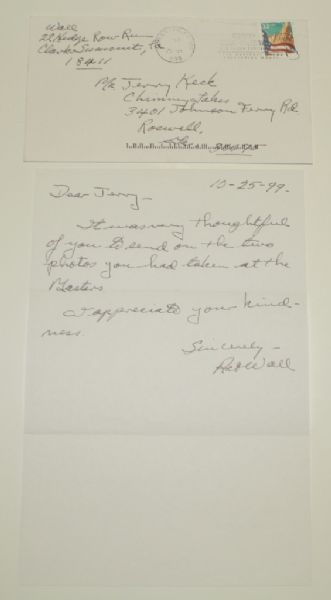 Art Wall Handwritten Letter w/ Hand Addressed Envelope