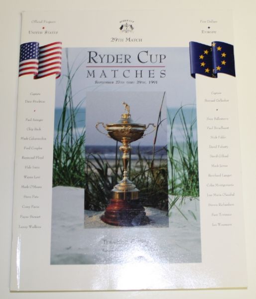 1991 Ryder Cup Program