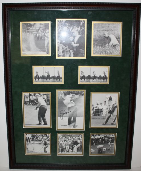 Jack Nicklaus 11 Photo Ensemble, one signed of Early career JSA Certification
