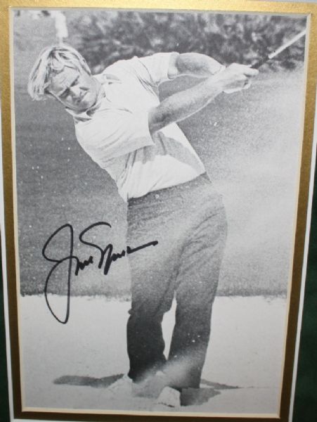 Jack Nicklaus 11 Photo Ensemble, one signed of Early career JSA Certification