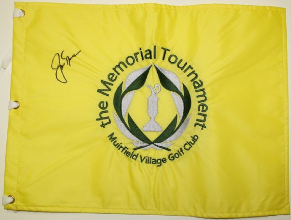 Jack Nicklaus Autographed Embroidered Memorial Pin Flag