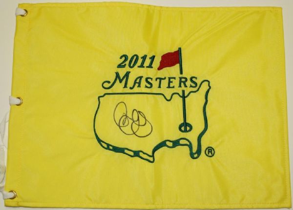 Rory McIlroy Autographed 2011 Masters Pin Flag