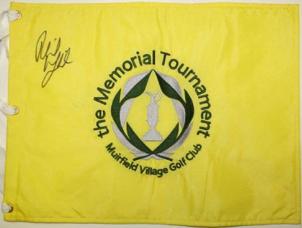 Phil Mickelson Autographed Embroidered Memorial Pin Flag