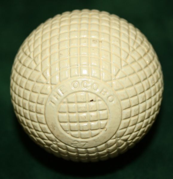 Ocobo Gutta Percha Golf Balls Pristine DOZEN in Original Box FINEST KNOWN 