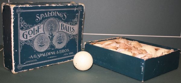 DOZEN of Spalding Mint Bramble Gutty Balls in ORIGINAL BOX! 