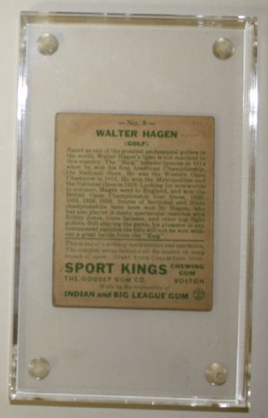1933 Walter Hagen Goudey Card