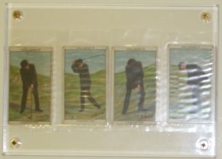 Four 1912 Gallaher (England & Ireland) Golf Cards Sports Series - #3 Golf, #5 Golf, #8 Golf & #9 Golf 