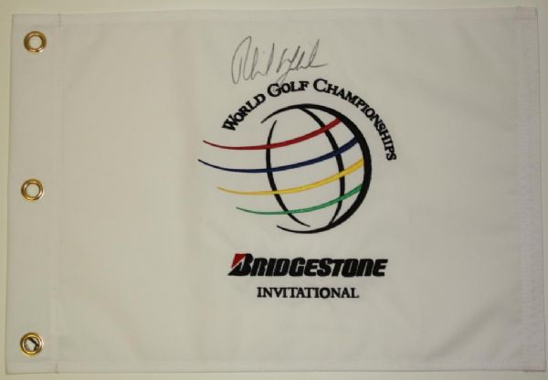 Phil Mickelson Autographed World Golf Championships Flag