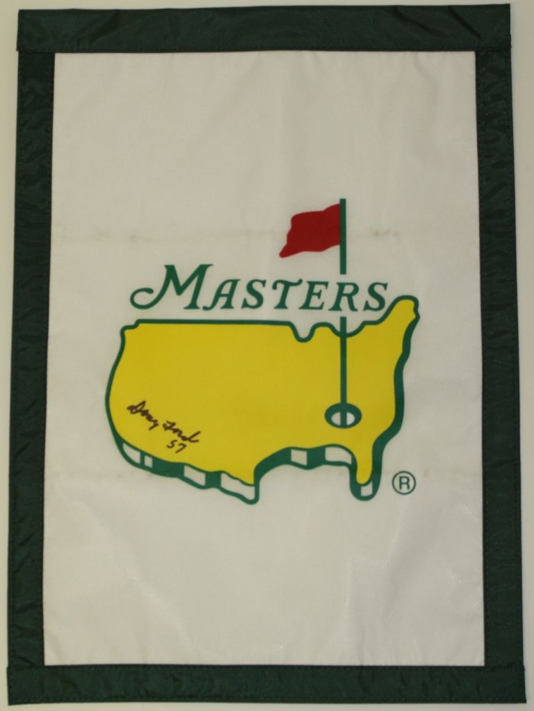 Lot Detail - Doug Ford Autographed Masters Garden Flag