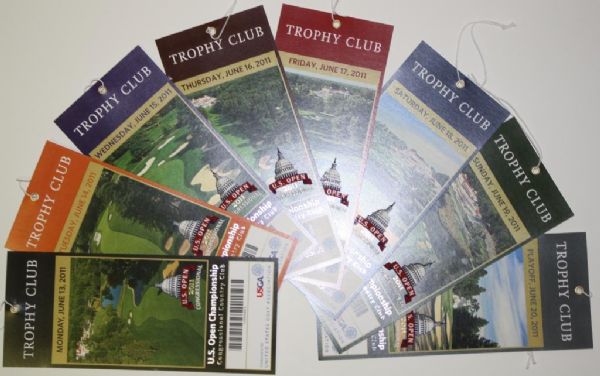 2011 US Open Unused Ticket Set-Rory McIlroy's first Major Win