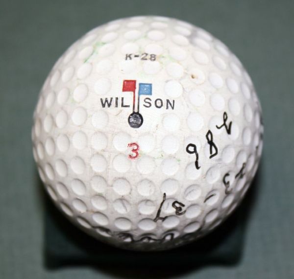 Harold JUG McSpaden Signed Vintage 1937 Golf Ball