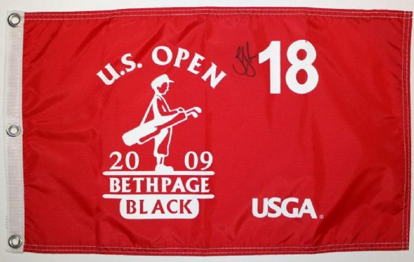 Lucas Glover Autographed 2009 US Open Flag