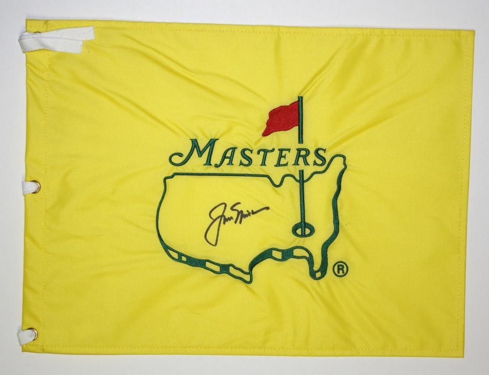 Lot Detail - Jack Nicklaus Autographed Masters Flag COA JSA