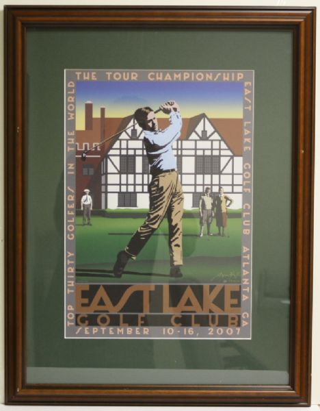 Bobby Jones at East Lake Golf Club - 2007 Tour Championship Artist Proof - Framed and Matted and Signed by Artist