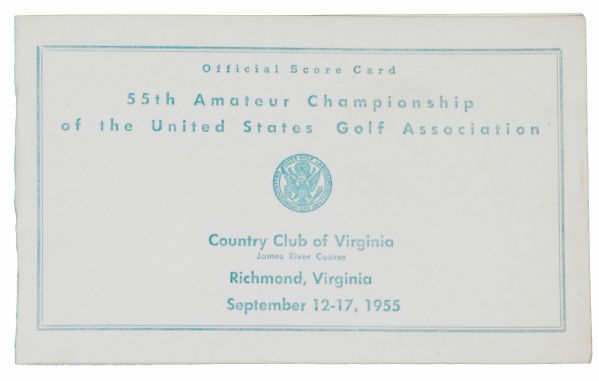 1955 US Amateur Scorecard