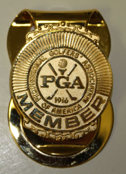 PGA Member Money Clip - Gold