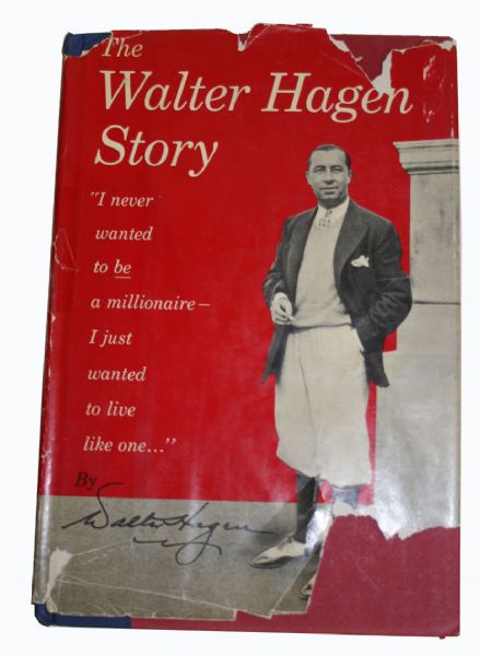 Signed Copy THE WALTER HAGEN STORY First Edition JSA LOA