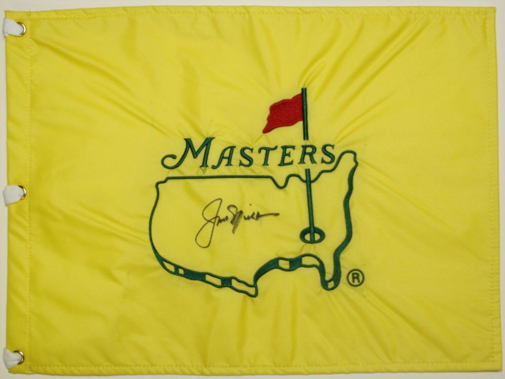 Lot Detail - Jack Nicklaus Signed Undated Masters Flag