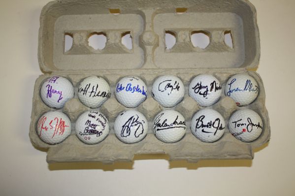 Lot of 12 Signed Golf Balls #26