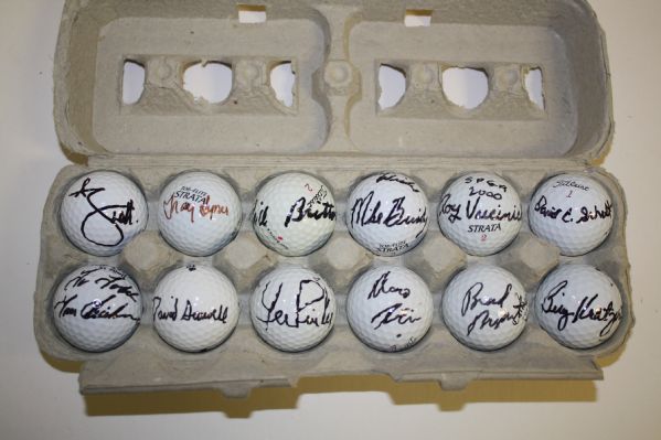 Lot of 12 Signed Golf Balls #32