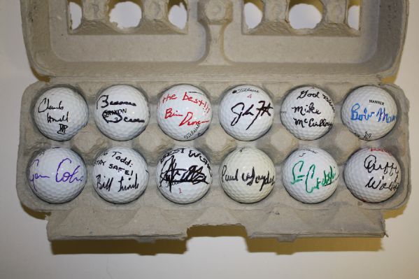 Lot of 12 Signed Golf Balls #34