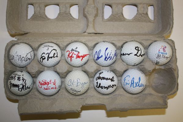 Lot of 11 Signed Golf Balls #39