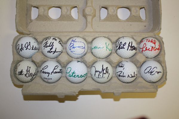 Lot of 12 Signed Golf Balls #40