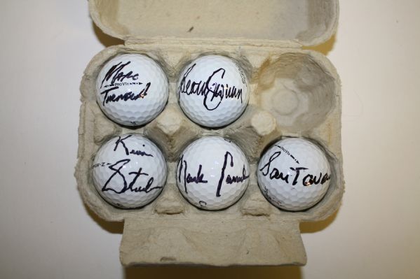 Lot of 5 Signed Golf Balls #42