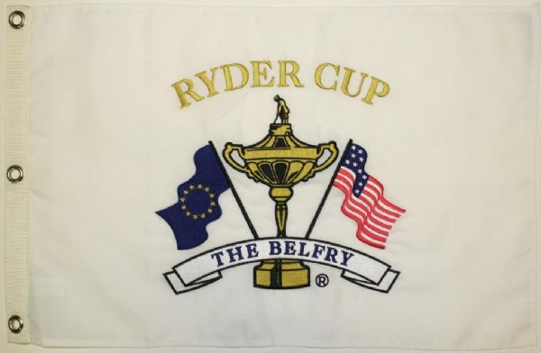 2002 Ryder Cup Embroidered Flag - The Belfry