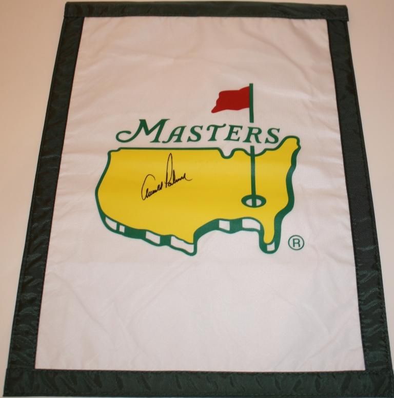 Lot Detail - Masters Garden Flag Signed By Arnold Palmer